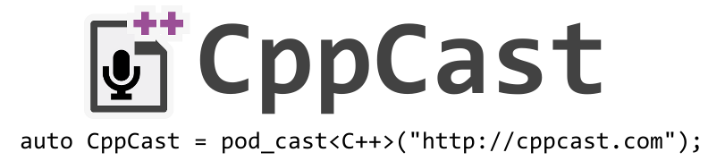 CppCast podcast logo - http://cppcast.com